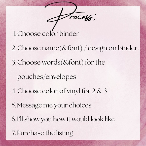 Personalized Cash Binder / Budget Book - Picture 4 of 11